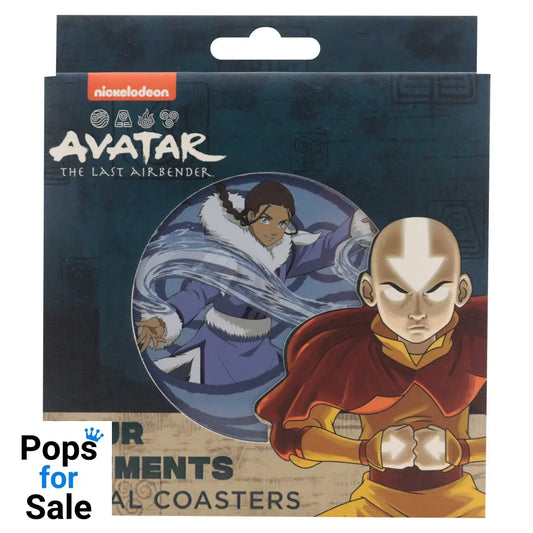 Avatar the Last Airbender Set of 4 Embossed Metal Coasters