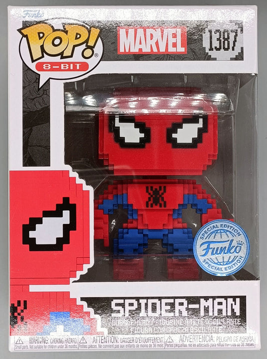1387 Spider-Man - Marvel 8-Bit - Funko POP - Box Damaged