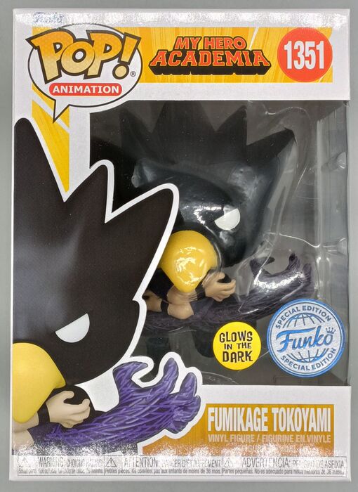 1351 Fumikage Tokoyami (GITD) - My Hero Academia Funko POP - Brand New