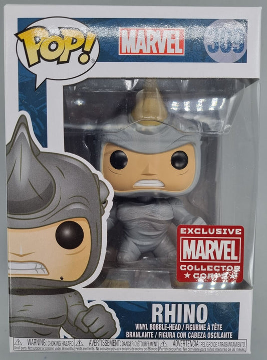 #309 Rhino - Marvel Collectors Corp - Spiderman Funko POP
