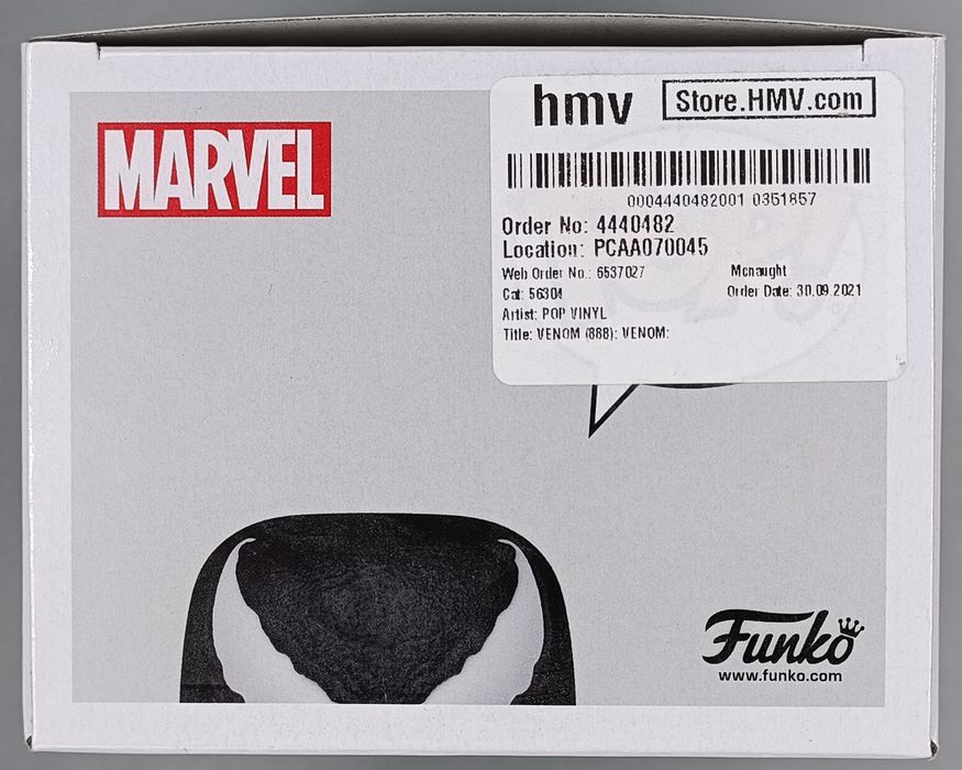 888 Venom - Marvel Venom Let there be Carnage Funko POP