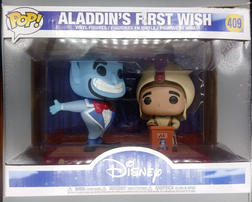 409 Aladdin's First Wish Movie Moment Disney Aladdin Box Damaged Funko POP 