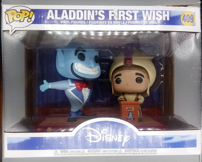 409 Aladdin's First Wish Movie Moment Disney Aladdin Box Damaged Funko POP 