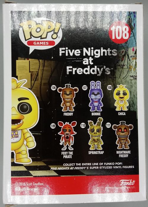 #108 Chica - Five Nights at Freddy's FNAF Funko POP
