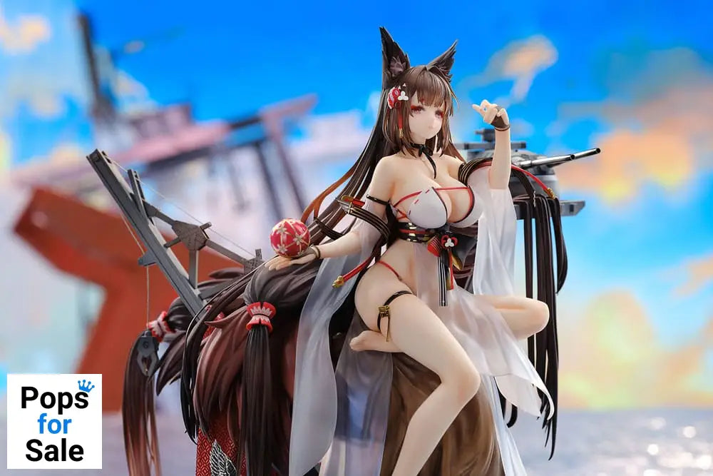 Azur Lane PVC Statue 1/7 Amagi Wending Waters Serene Lotus Ver. Acrylic Special Edition w/Display 25 cm