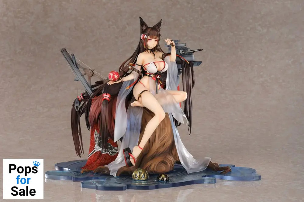 Azur Lane PVC Statue 1/7 Amagi Wending Waters Serene Lotus Ver. Acrylic Special Edition w/Display 25 cm