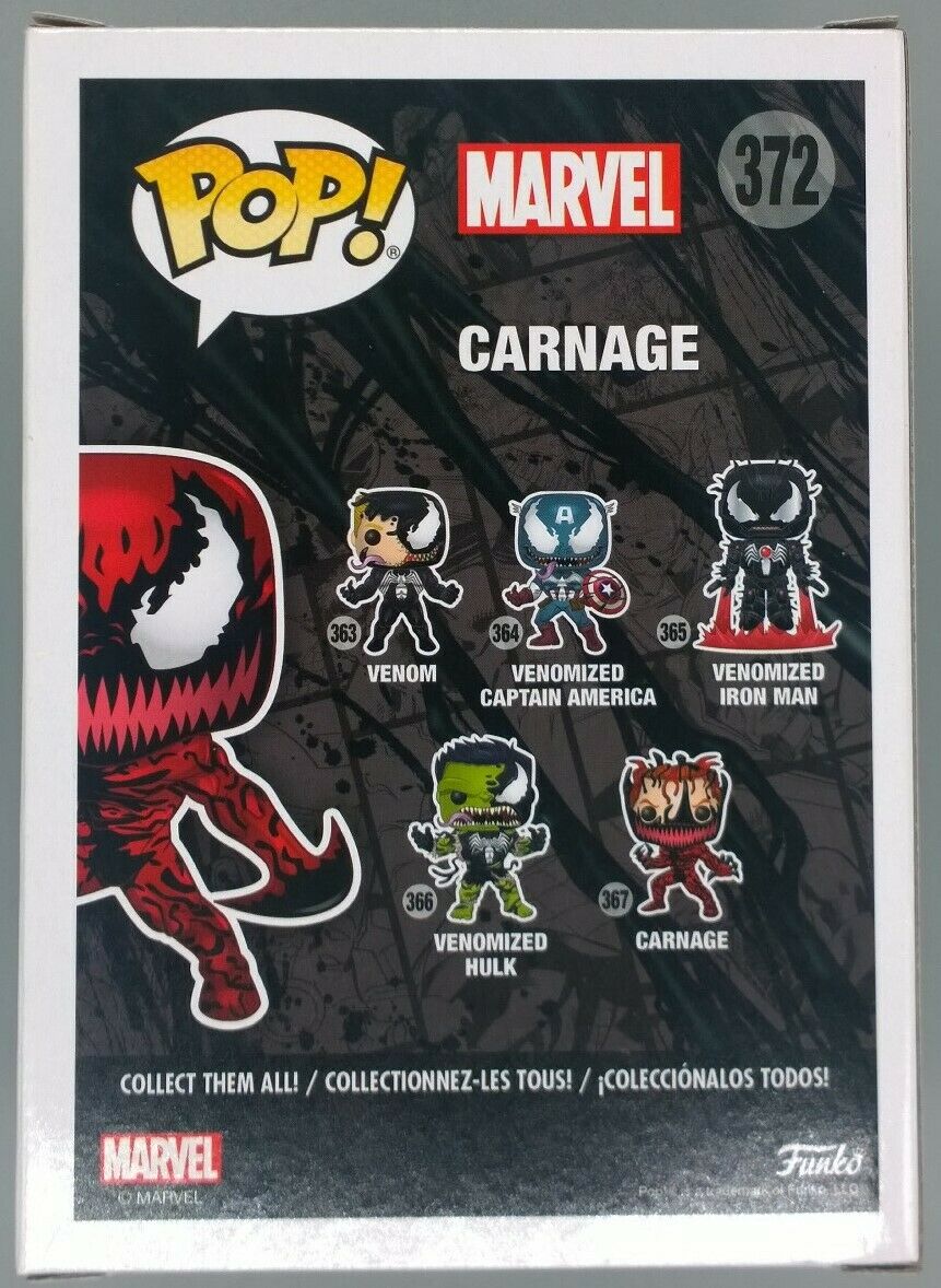 #372 Carnage (Axe Hands) - Marvel - Venom Funko POP
