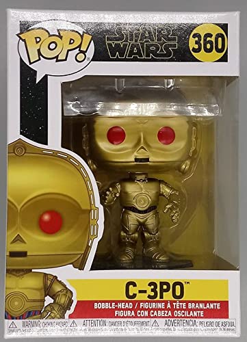 360 C-3PO (Red Eyes) - Metallic - Star Wars Funko POP - Box Damaged