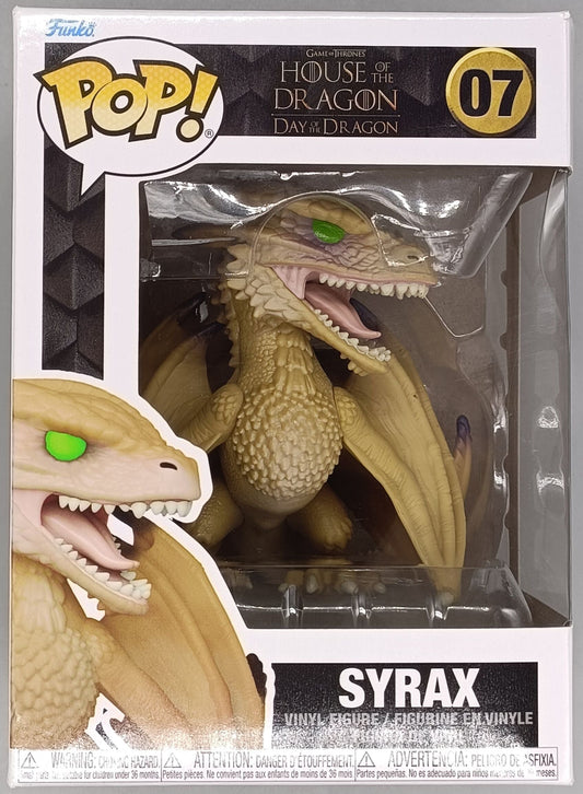 07 Syrax - House of the Dragon - 2023 Con - Funko POP - Box Damaged