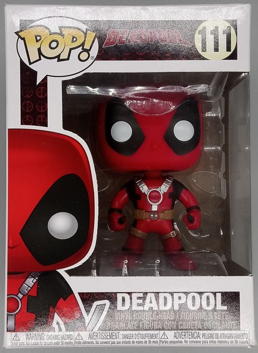 #111 Deadpool (Two Sword) - Marvel Deadpool Box Damaged Funko POP