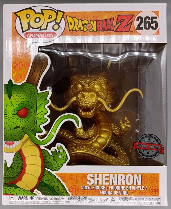 #265 Shenron (Gold) - 6 Inch - Dragon Ball Z - Box Damaged Funko POP