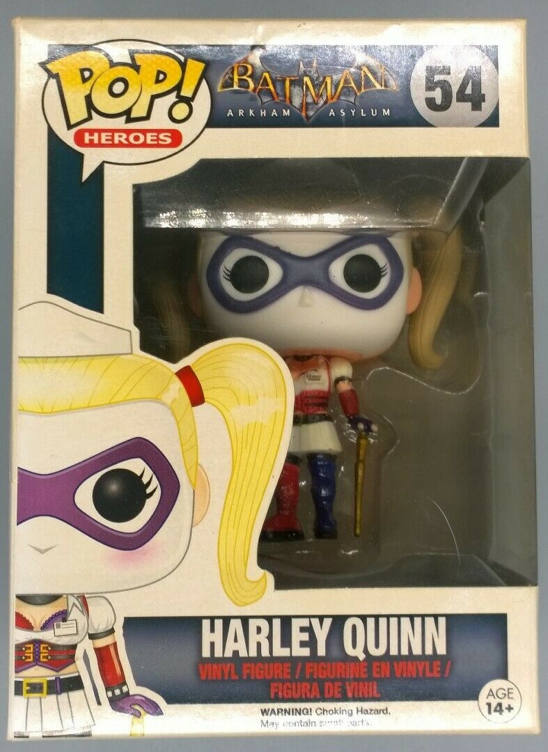 #54 Harley Quinn Nurse - DC Batman Arkham Asylum Box Damaged Funko POP