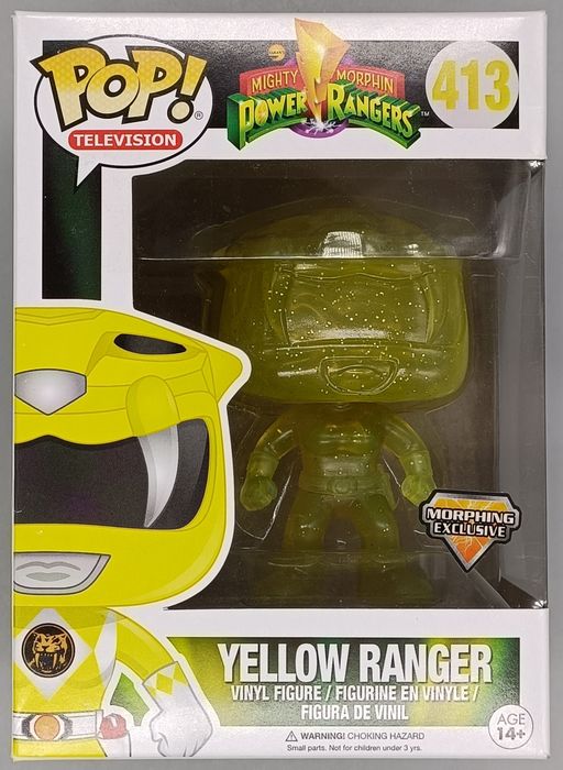 413 Yellow Ranger (Morphing) - Power Rangers - Box Damaged Funko POP