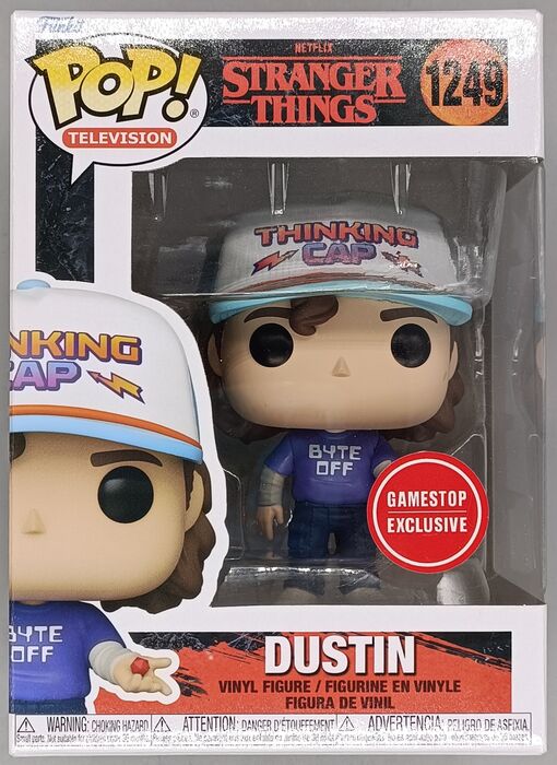 #1249 Dustin (Byte Off) - Stranger Things - Box Damaged Funko POP