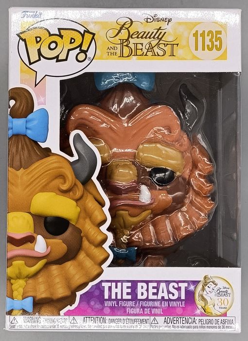 #1135 The Beast (w/ Curls) Disney Beauty & the Beast- Box Damaged Funko POP