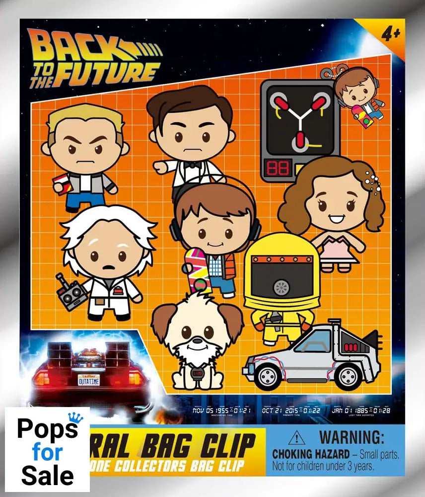 Back to the Future 3D PVC Bag Clips 40th Anniversary Series 1 Display (24)