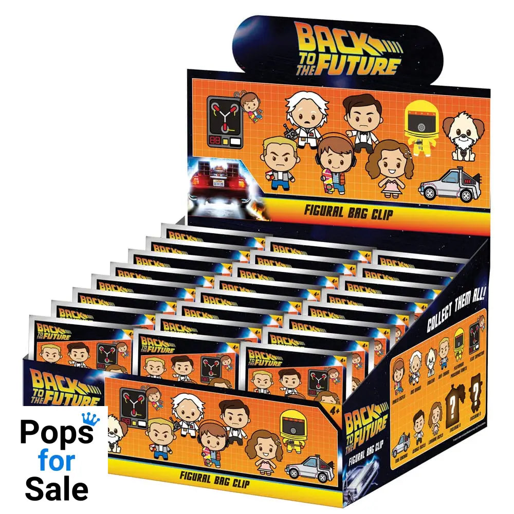 Back to the Future 3D PVC Bag Clips 40th Anniversary Series 1 Display (24)