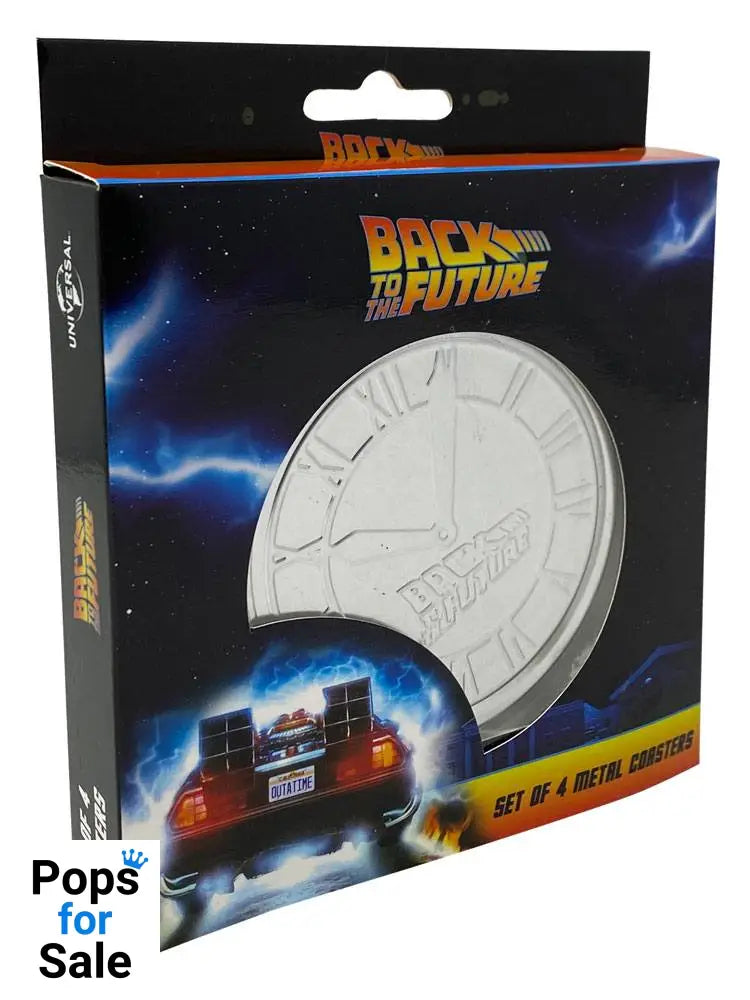 Back to the Future Coaster 4-Pack Glasses & Coasters