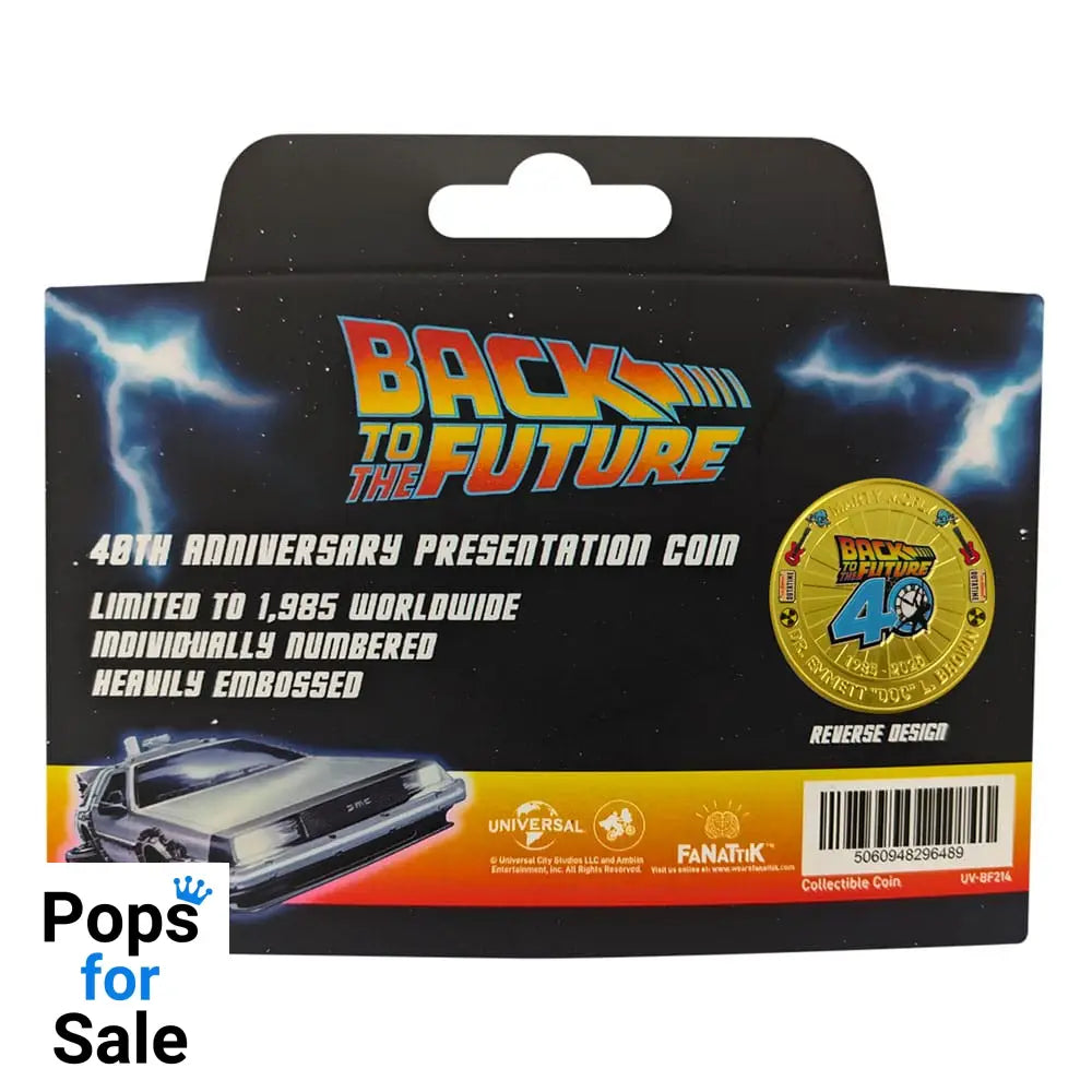 Back To The Future Collectable Coin 40th Anniversary Limited Edition Coins
