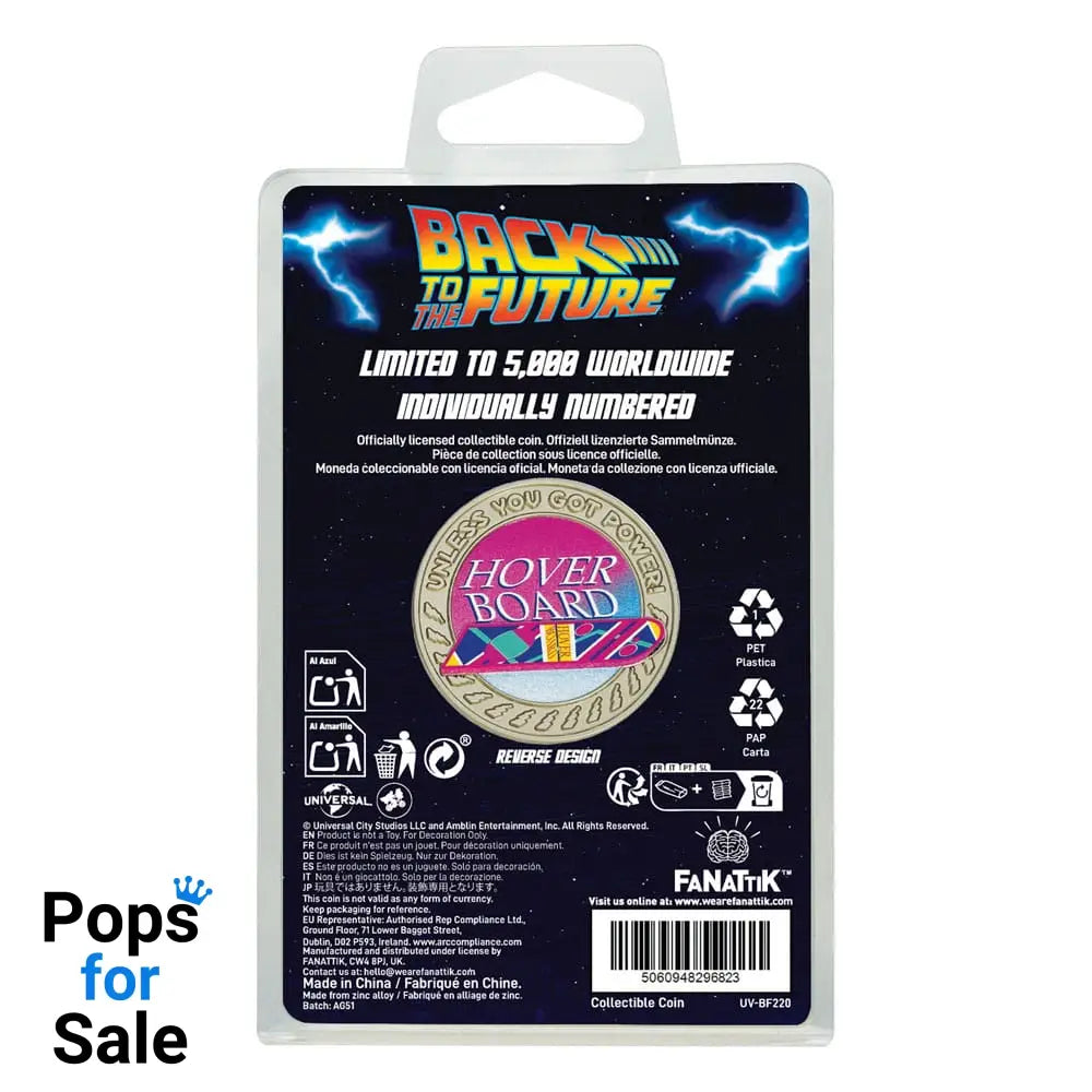 Back To The Future Collectable Coin Hoverboard Limited Edition