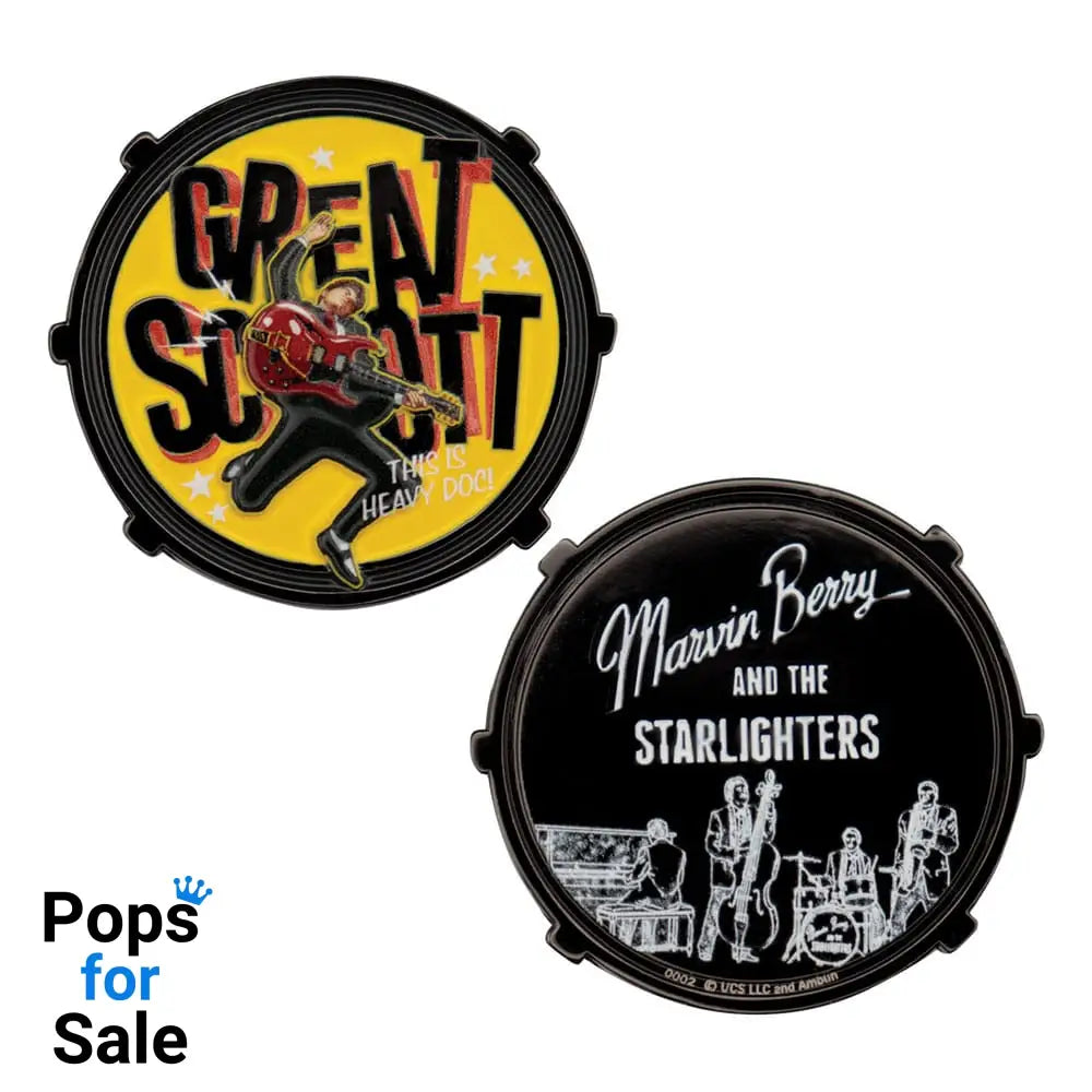 Back To The Future Collectable Coin Marvin Berry & The Starlighters Limited Edition