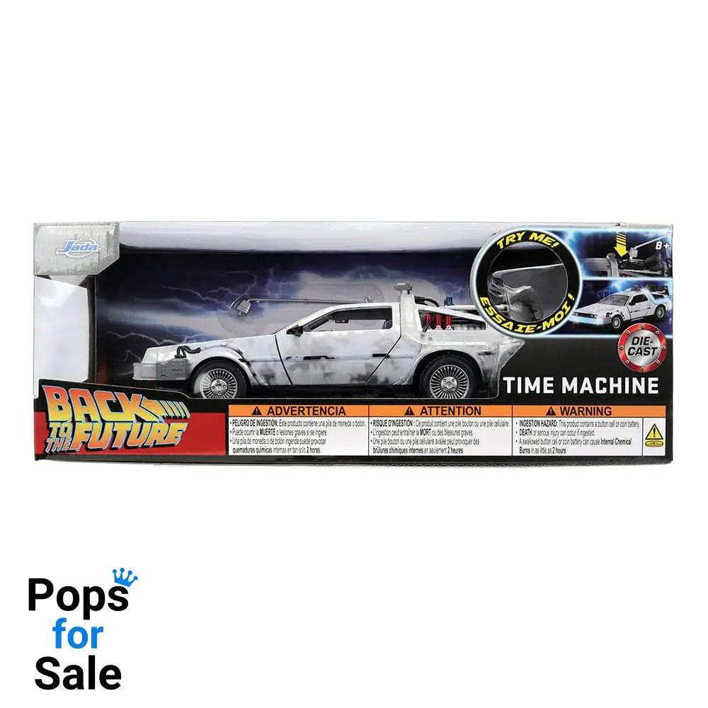 Back to the Future Diecast Model 1/24 Time Machine Frost