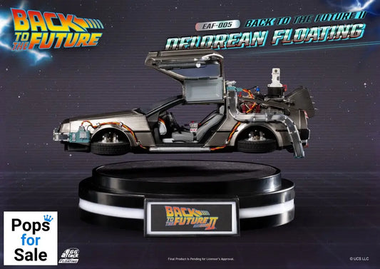 Back to the Future Egg Attack Floating Statue Back to the Future II DeLorean Standard Version 20 cm