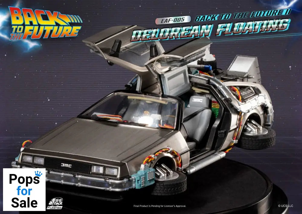 Back to the Future Egg Attack Floating Statue Back to the Future II DeLorean Standard Version 20 cm