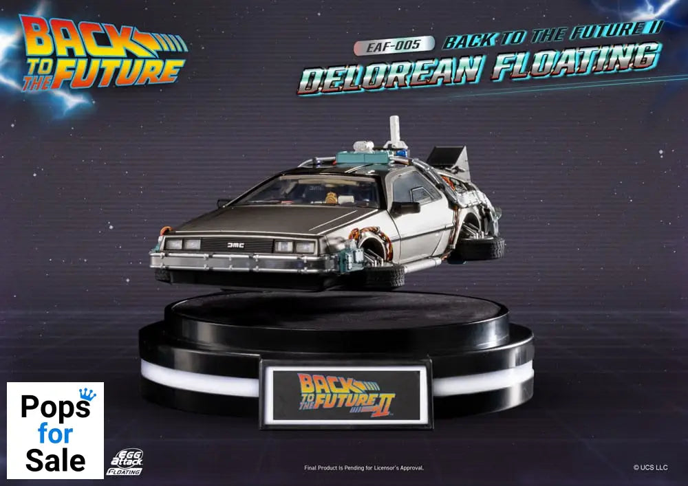 Back to the Future Egg Attack Floating Statue Back to the Future II DeLorean Standard Version 20 cm
