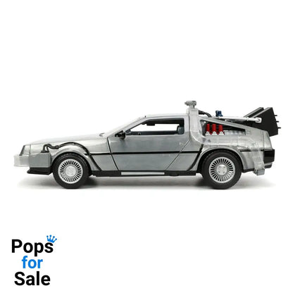 Back to the Future Hollywood Rides Diecast Model 1/24 Back to the Future 1 Time Machine Vehicles