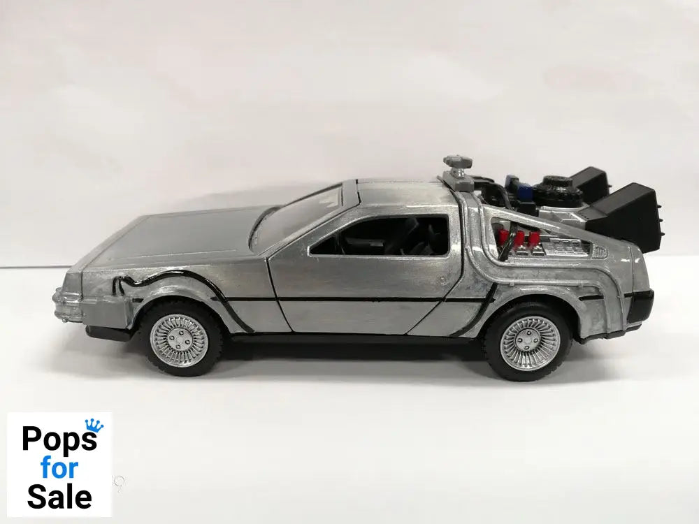 Back to the Future Hollywood Rides Diecast Model 1/32 DeLorean Time Machine