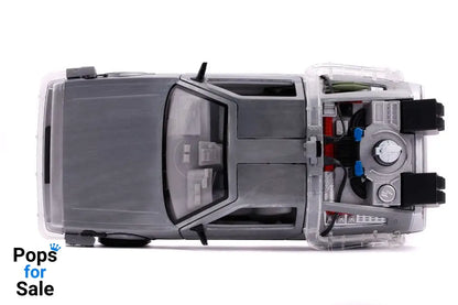 Back to the Future II Hollywood Rides Diecast Model 1/24 DeLorean Time Machine