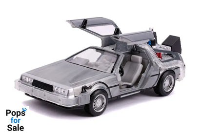 Back to the Future II Hollywood Rides Diecast Model 1/24 DeLorean Time Machine