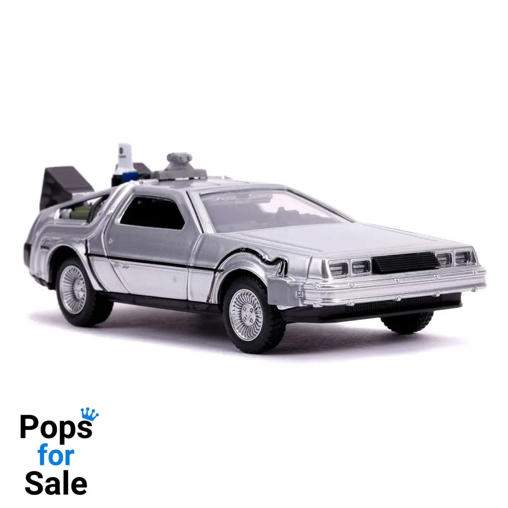 Back to the Future II Hollywood Rides Diecast Model 1/32 DeLorean Time Machine