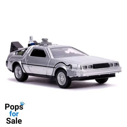Back to the Future II Hollywood Rides Diecast Model 1/32 DeLorean Time Machine