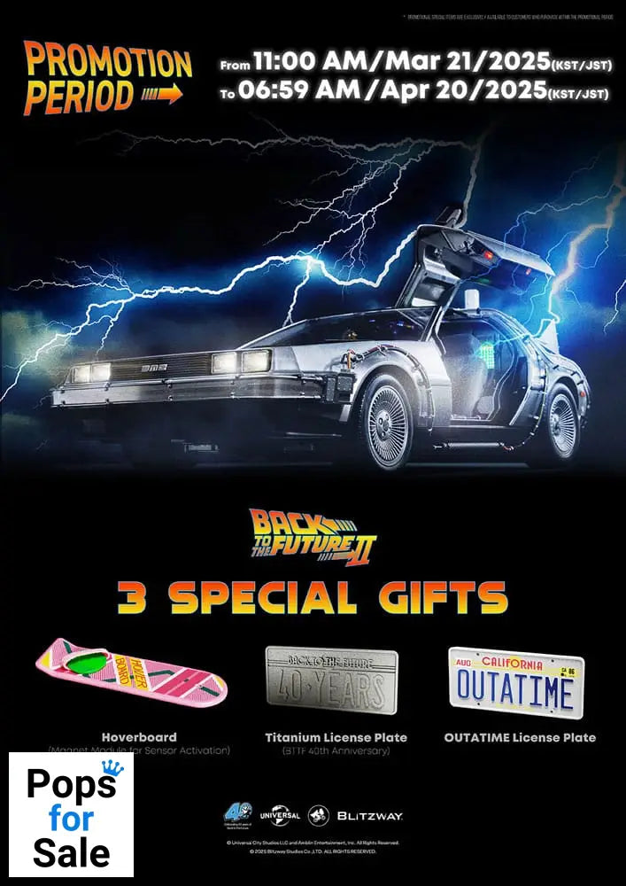 Back to the Future II Premium UMS vehicle 1/6 Time Machine 74 cm