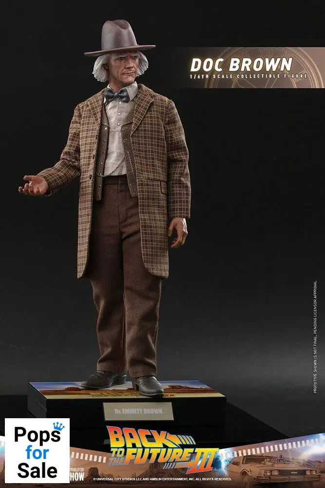 Back To The Future III Movie Masterpiece Action Figure 1/6 Doc Brown 32 cm