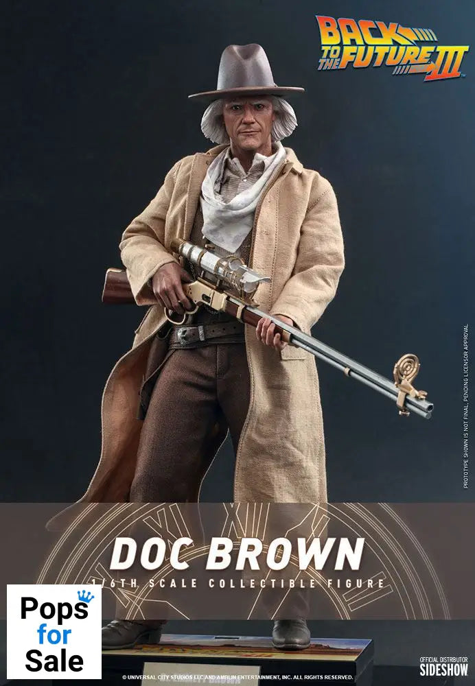Back To The Future III Movie Masterpiece Action Figure 1/6 Doc Brown 32 cm