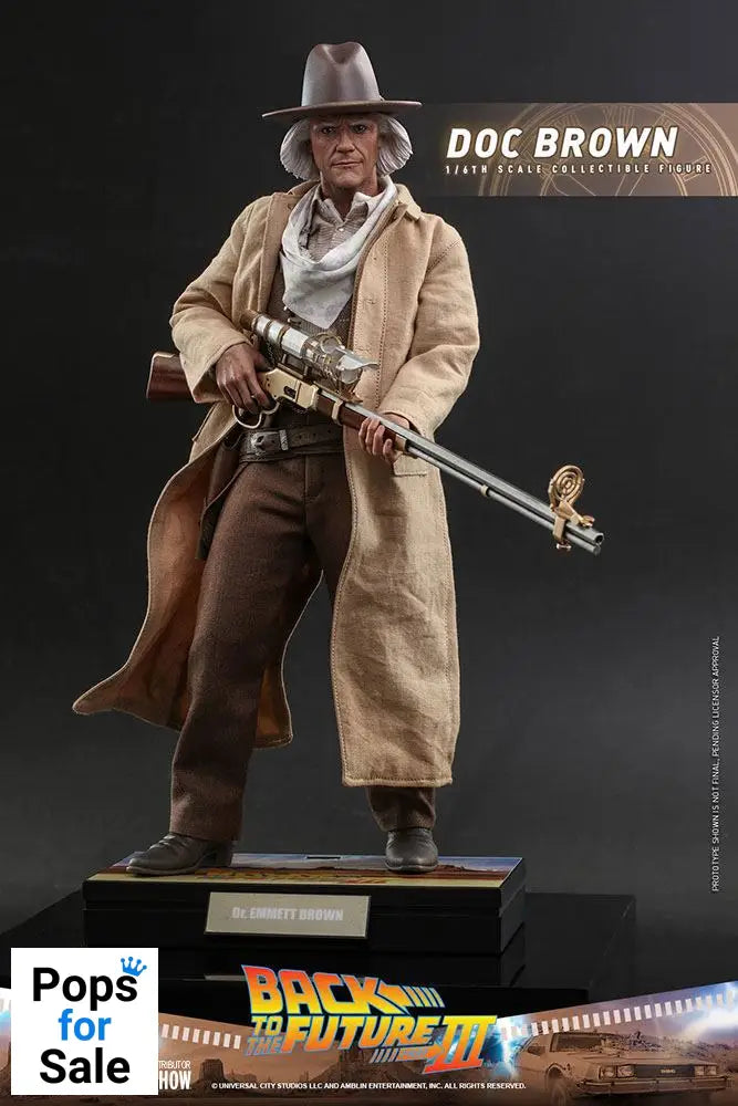 Back To The Future III Movie Masterpiece Action Figure 1/6 Doc Brown 32 cm
