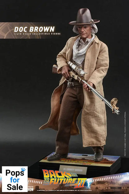 Back To The Future III Movie Masterpiece Action Figure 1/6 Doc Brown 32 cm