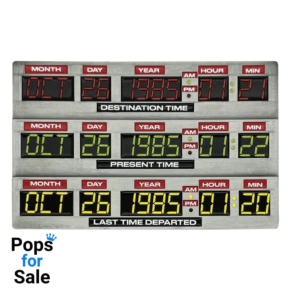 Back To The Future Ingot 40th Anniversary Time Circuits Limited Edition