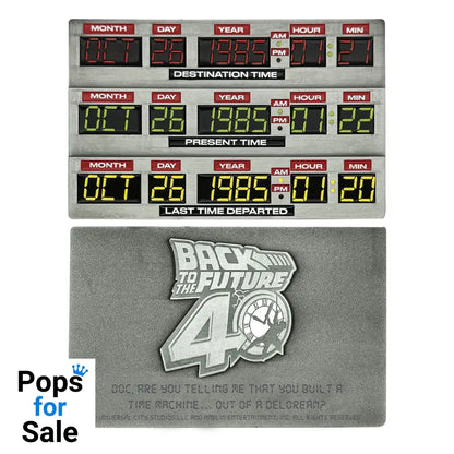 Back To The Future Ingot 40th Anniversary Time Circuits Limited Edition Coins