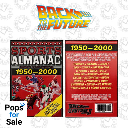Back to the Future Ingot Sport Almanac Limited Edition