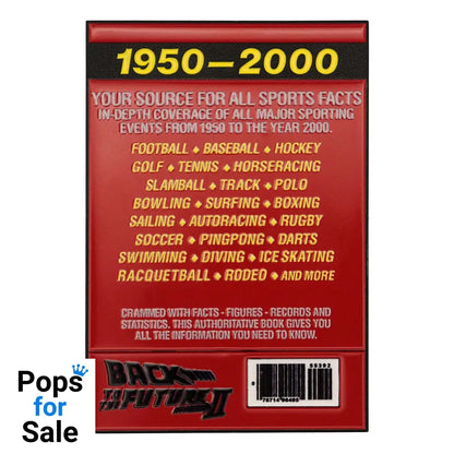 Back to the Future Ingot Sport Almanac Limited Edition