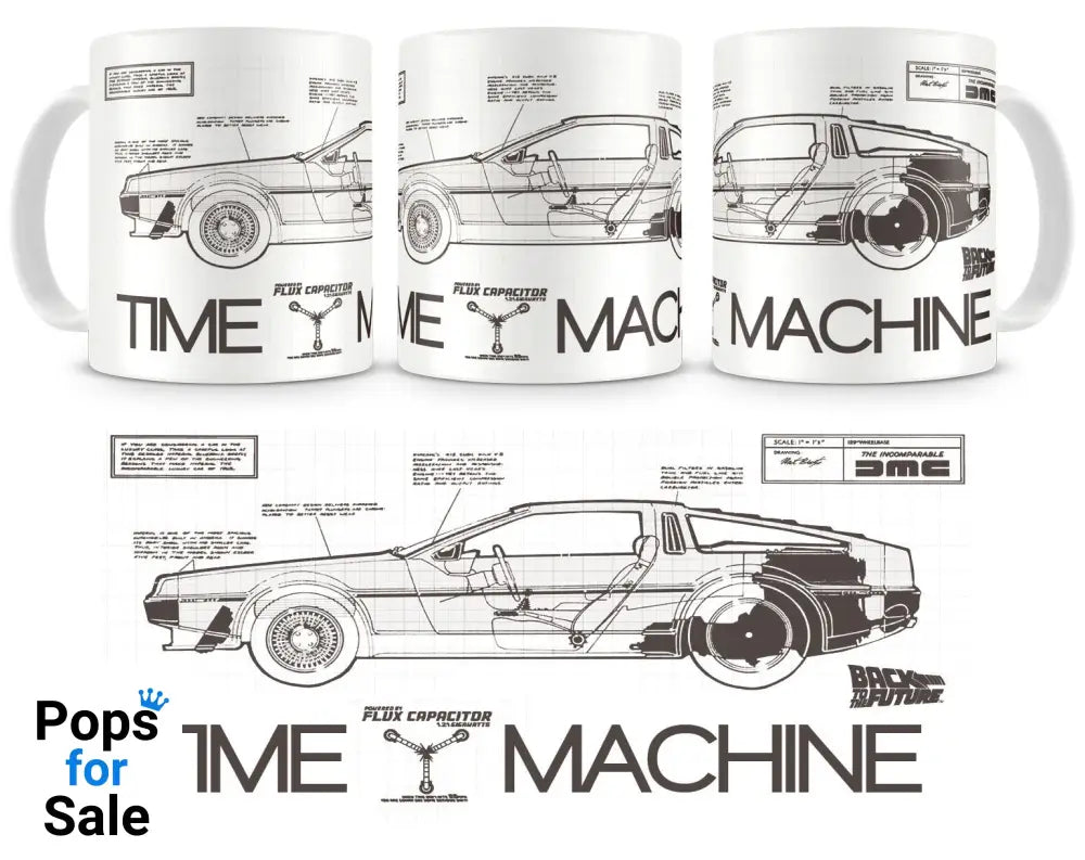 Back to the Future Mug Time Machine Cups & Mugs