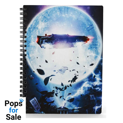 Back to the Future Notebook with 3D-Effect DeLorean