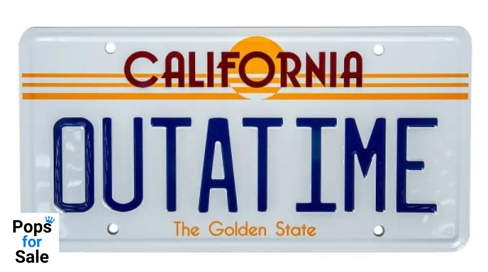 Back To The Future: OUTATIME License Plate