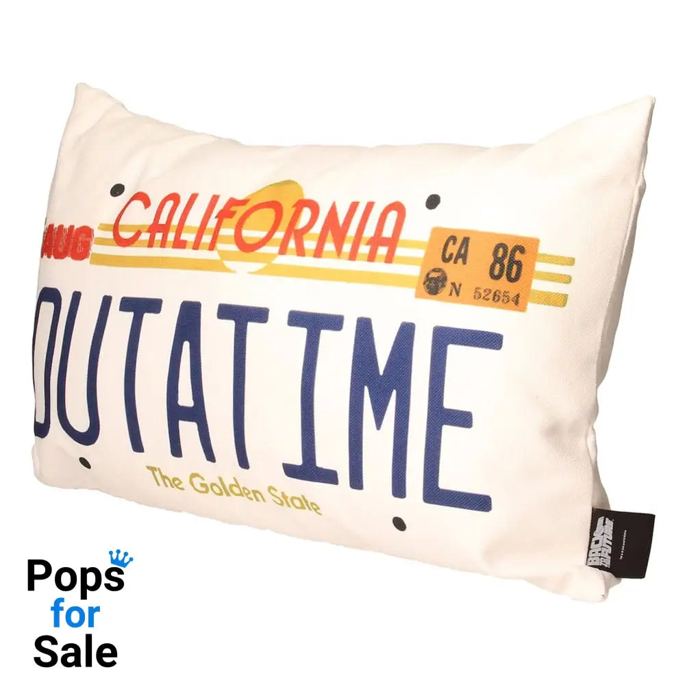 Back To The Future Pillow Out a Time 50 x 30 cm