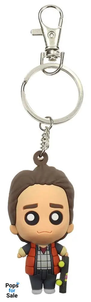 Back to the Future Pokis Rubber Keychain Marty McFly 6 cm