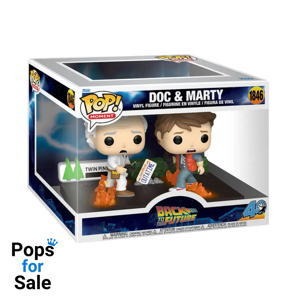 Back to the Future POP Moments Vinyl Figures Doc&Marty 9 cm